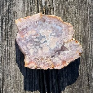Flower Agate Amethyst Slab